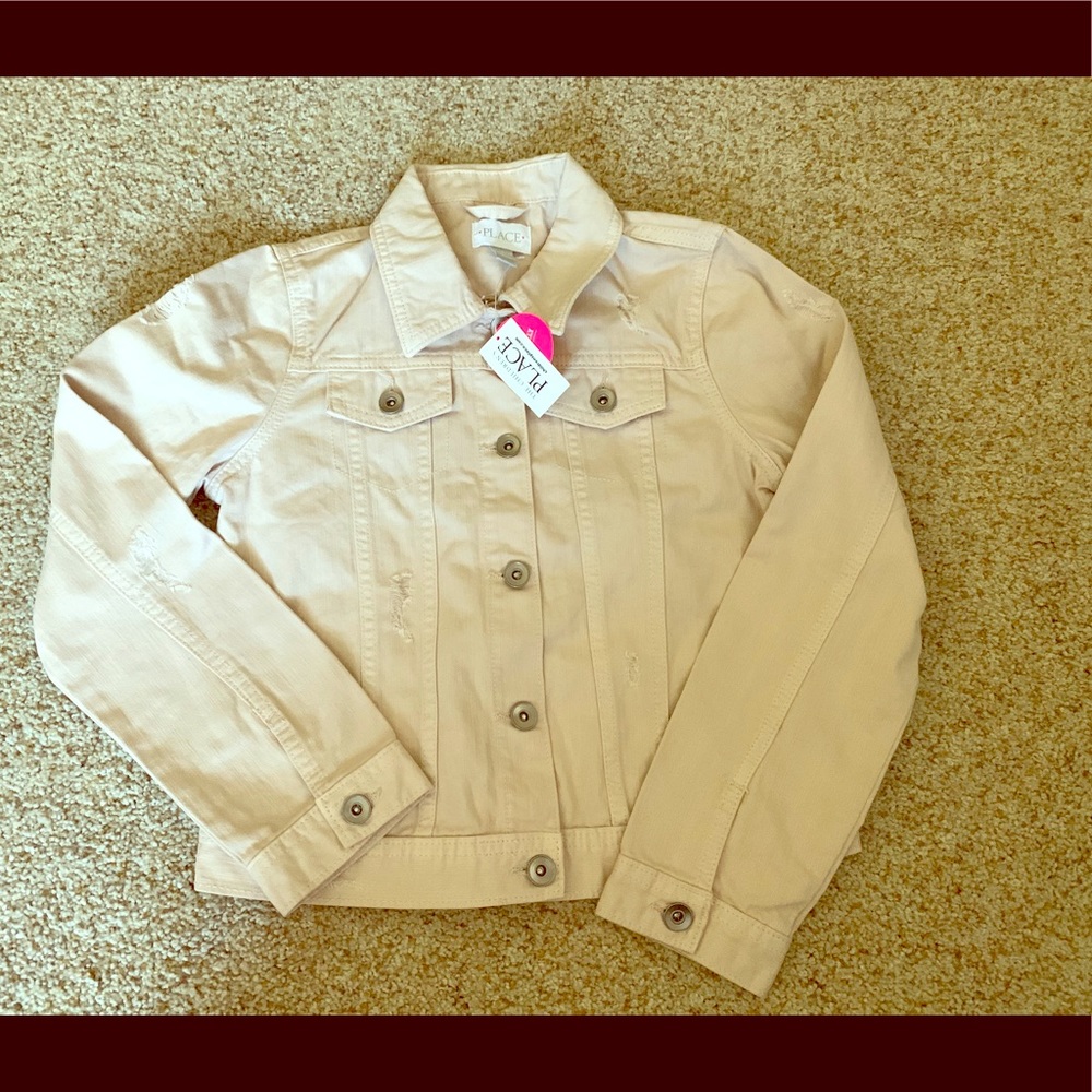 Children’s place Light pink jean jacket 💘